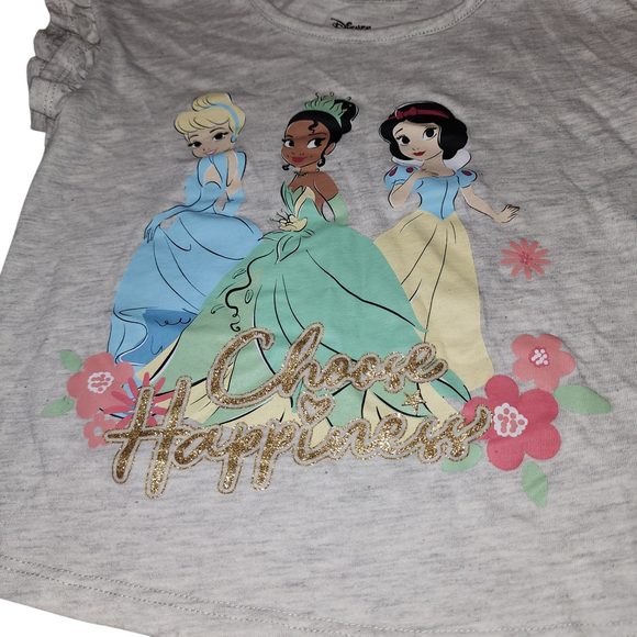 Disney Princess Toddler Girls T-Shirt 4T Cinderella Tiana Snow White - Picture 3 of 4